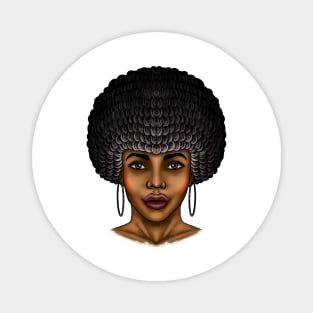 Afro girl Afro woman Afro queen beautiful Afro girl Magnet